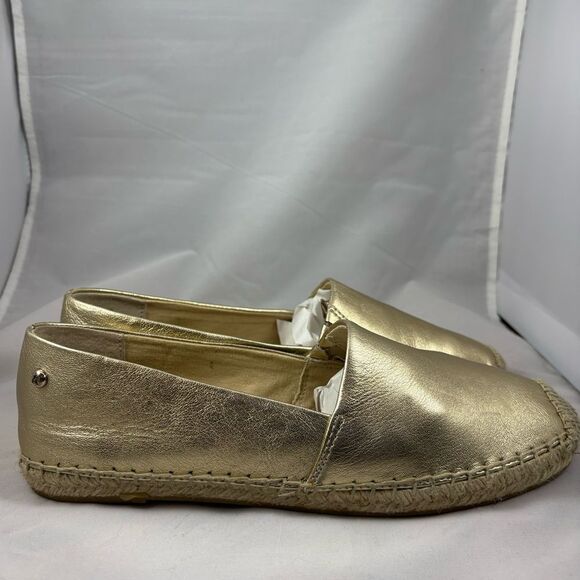 SAM EDELMAN Gold Espadrille Flats Size 8 - Picture 8 of 10